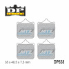 Brzdové doštičky DP638-RDP DP Brakes - zmes RDP X-RACE Titanium