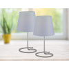 Stolná lampička - set 2 ks Twin, šedá