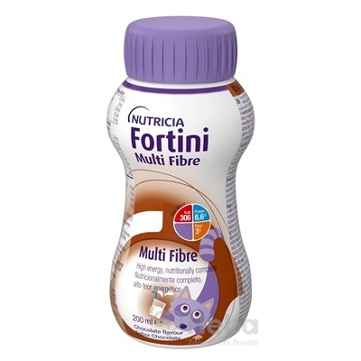 Fortini Multi Fibre pre deti výživa s čokoládovou príchuťou 1x200 ml