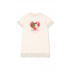 Šaty Konges Sløjd MARAH DRESS GOTS béžová farba, mini, rovný strih, KS103406 110-116