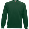 Fruit of the Loom Mikina Classic Raglan Sweat, raglánová COT16221654003-bottle gree L Zelená lahvově