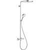 HANSGROHE Raindance Select S Showerpipe nástenný sprchový systém s termostatom, horná sprcha 2jet priemer 300 mm, ručná sprcha 3jet, biela/chróm, 27133400
