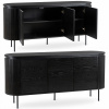 Komoda Mebel Elite 160 x 40 x 76 cm čierna