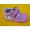 Detské kožené topánky D.D.Step S070 - 61244 baby pink BAREFOOT Aplikácia mení farbu