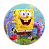 CUKROVÁ TLAČ jedlý obrázok na tortu Cukrová hmota SPONGEBOB SADA + TEXT 34
