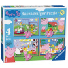 RAVENSBURGER Puzzle Prasiatko Peppa: Zábavné dni 4v1 (12,16,20,24 dielikov)