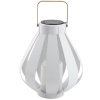 Solárne LED svietidlo Závesné svietidlo LAMPION biele LED 34 cm teplé