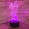 3Dmix 3DL-BTB025 – 3D LED nočná lampa - Minnie Mouse (Bluetooth reproduktor - farba biela)