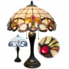 Stolná lampa Tiffany vitráž s retiazkami CASIOPEA Ø40*60