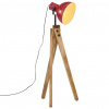 zahrada-XL Podlahová lampa 25 W šmuhovaná červená 45x45x120 cm E27 371920