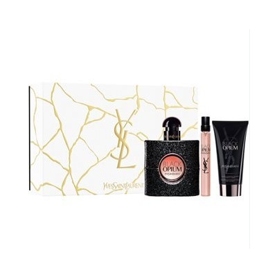 Yves Saint Laurent Black Opium SET: Parfumovaná voda 50ml + Parfumovaná voda 10ml + Telové mlieko 50ml pre ženy