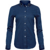 TeeJays Košile TJ 4003, keprová, denim, dlouhý rukáv, dámská COT18400311405-indigo blue 2XL Modrá indigo