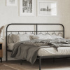 vidaXL Kovové čelo postele čierne 193 cm - Čierna - 44631-186030