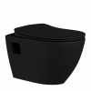 Creavit Tekko - čierne matné závesné WC + bidet
