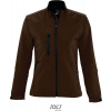 SOL'S | Roxy, Dámska 3-vrst. softshell. bunda, hnedá dark choc., XL