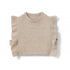 Tchibo - Detská pletená vesta - pre dievčatá - veľ. 122/128 - farba: béžová
