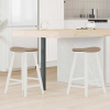 vidaXL Jedálenské stoličky 2 pcs Biela 46 x 37 x 63 cm