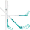 Unihoc ICONIC CURVE 3.0º 26 white/turquoise biela / tyrkysová, Pravá (pravá ruka dole), 96cm (=106cm)