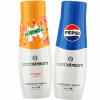 Sada 2x Sirup Sodastream PEPSI + MIRINDA koncentrát Cola Sirup Pomaranč