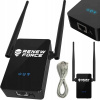 Bezdrôtový WIFI opakovač router zosilňovač signálu 300Mb/s WPS 2x 5dBi čierny