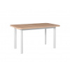 Rozkladací jedálenský stôl Wenera 2P 140-180x80 - dub sonoma/biela