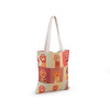Textilná taška bavlnená pes, mačka 34x39 cm - oranžová labka