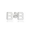 MINET JMAS900BSE00 - MINET Stříbrné náušnice písmeno 