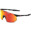 100% HYPERCRAFT SQ - Soft Tact Black - HiPER Red Multilayer Mirror Lens