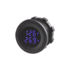 Digitálny voltmeter s teplomerom, modrý
