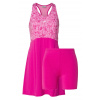 Dievčenské šaty Head Girls Spirit Dress - print vision/vivid pink - Viacfarebný, Ružový (176 cm)