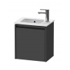 Duravit Ketho.2 Umývadlová skrinka, 44x41x29 cm, 1 dvierka, pánty vľavo, grafit mat K25060L49490000