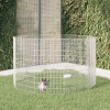 Ohrádka pre zvieratá, 10 panelov, 54 x 100 cm, galvanizované železo