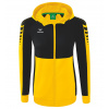 ERIMA dámska tréningová bunda s kapucňou SIX WINGS žltá čierna Veľkosť: 38