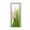 Fototapeta na dvere biele tulipány 75x205