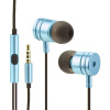OEM Sluchátka HF Stereo Android MI metal - 3,5mm, box - modré