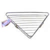 TORO Polička rohová 34 x 25 x 4 cm, pochrómovaný drôt