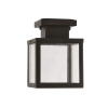 ACA Lighting Vonkajšie stropné svietidlo CELIA max. 60W/E27/230V/IP44, čierna farba