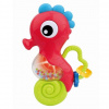 BABY MIX Hrkálka Baby Mix s melódiou morský koník červený