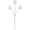 Vetvička MagicHome Vianoce, hviezdy, bielam 8,5 cm
