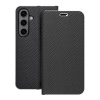 OEM Puzdro LUNA Book Carbon pre SAMSUNG S24 čierne
