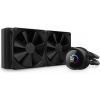 NZXT AIO liquid cooler CPU Kraken 240 / 2x120mm fan / 4-pin PWM / LCD display / black RL-KN240-B1