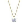 Dámsky prívesok vrátane retiazky DF 6327, žlté zlato, s laboratórnym diamantom s hmotnosťou 3,00 ct VS1/F