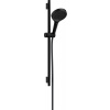 Hansgrohe Rainfinity - Sprchová sada 130 3jet EcoSmart s tyčou S Puro 65 cm, čierna matná 28746670