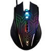 Herní myš A4Tech X87 - Oscar Neon, 2400DPI, optická, 8 tlačítek, drátová USB, neonové podsvícení, černá