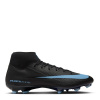 Nike Zoom Mercurial Superfly 10 Academy Adults Firm Ground Football Boots Black/Blue 6.5 (40.5)