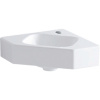 Rohové malé umývadlo Geberit iCon: B=46cm, T=33cm, Otvor pre batériu=V strede, biela, 124729600