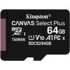 KINGSTON microSDXC 64GB Canvas Select Plus A1 C10 Card (rychlost až 100 MB/s) bez adaptéru SDCS2/64GBSP
