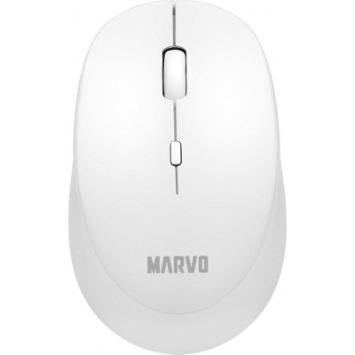 Marvo myš Marvo WM103WH myš, 1600DPI, 2,4 [GHz], optická, 4 class, bezdrôtová, biela, 1 ks AA, kancelárska, tichá