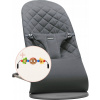 BABYBJORN - lehátko BLISS Woven - Antracitová hračka do lehátka BALANCE