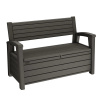 KETER OTTER BENCH, antracitová (259122) - plastová záhradná lavička